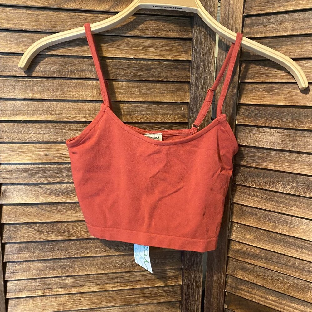 C'est Moi Crop Tankini Brick